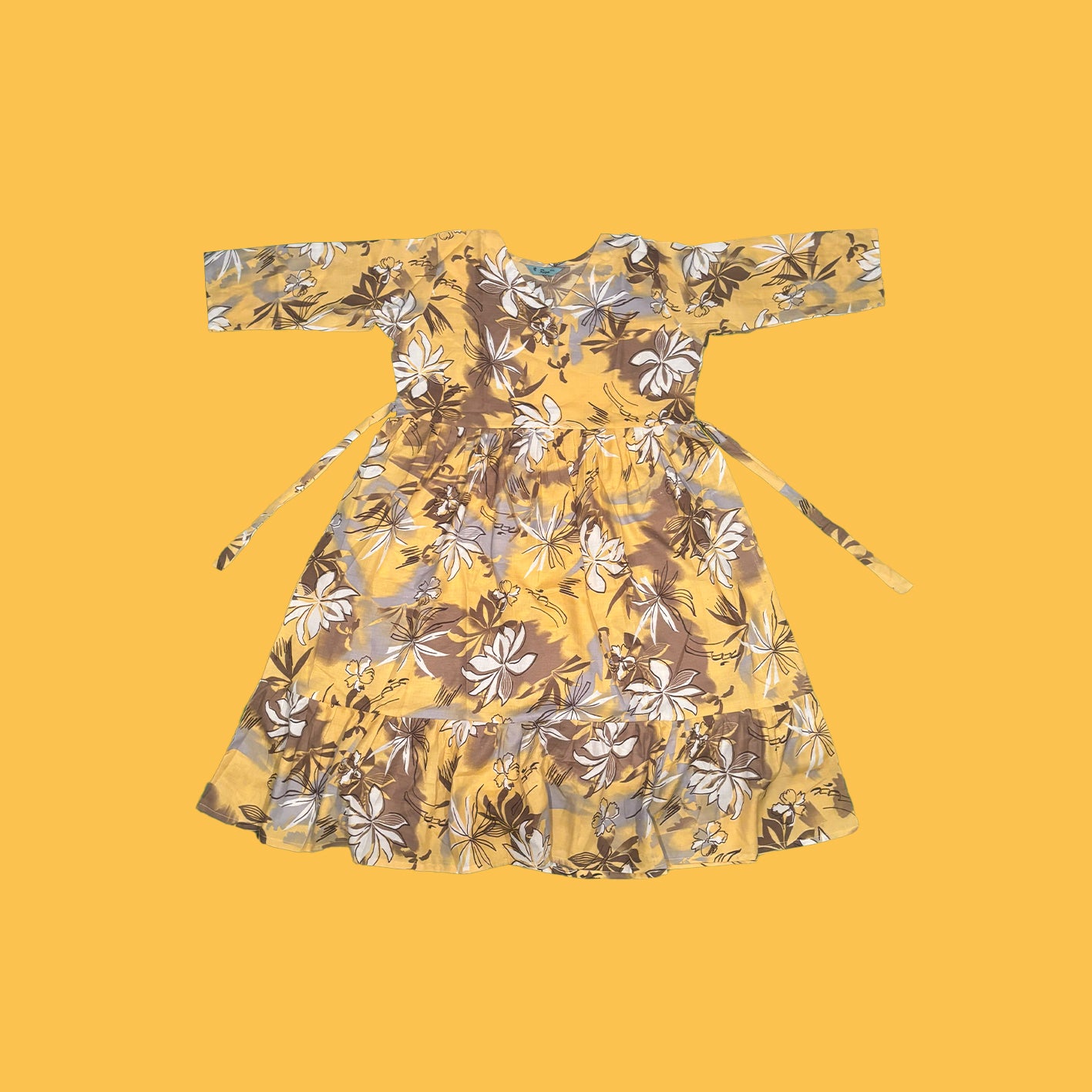 Womens Maxi Dress [ Free Size ] Yellow