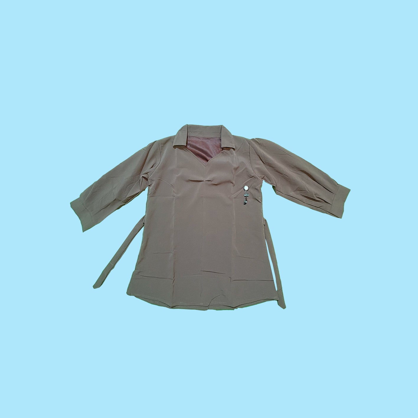 Short Western Top - [ Free Size ] Turquoise Surf  Women's