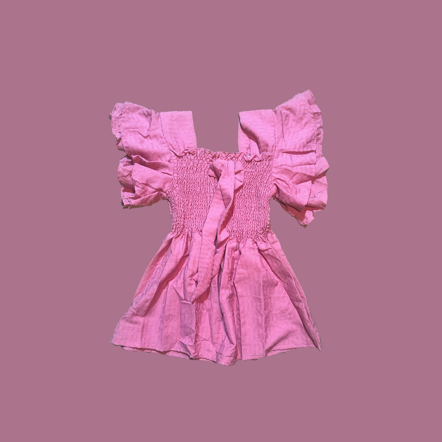 Maxi Short Top [ Free Size ]  Carolina Blue