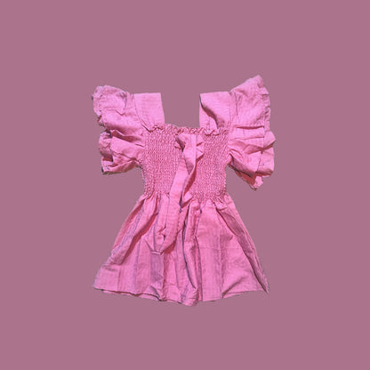 Maxi Short Top [ Free Size ]  Carolina Blue