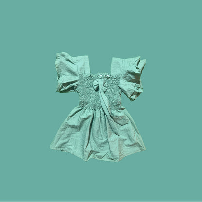 Maxi Short Top [ Free Size ]  Carolina Blue