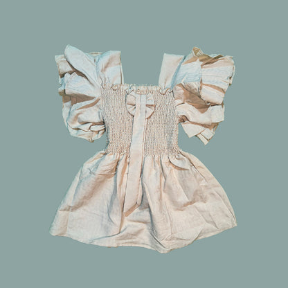 Maxi Short Top [ Free Size ]  Carolina Blue