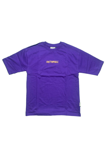 Men Oversized Red Back Printed - T-shirt [ Unstoppable ]