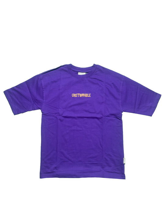 Men Oversized Red Back Printed - T-shirt [ Unstoppable ]