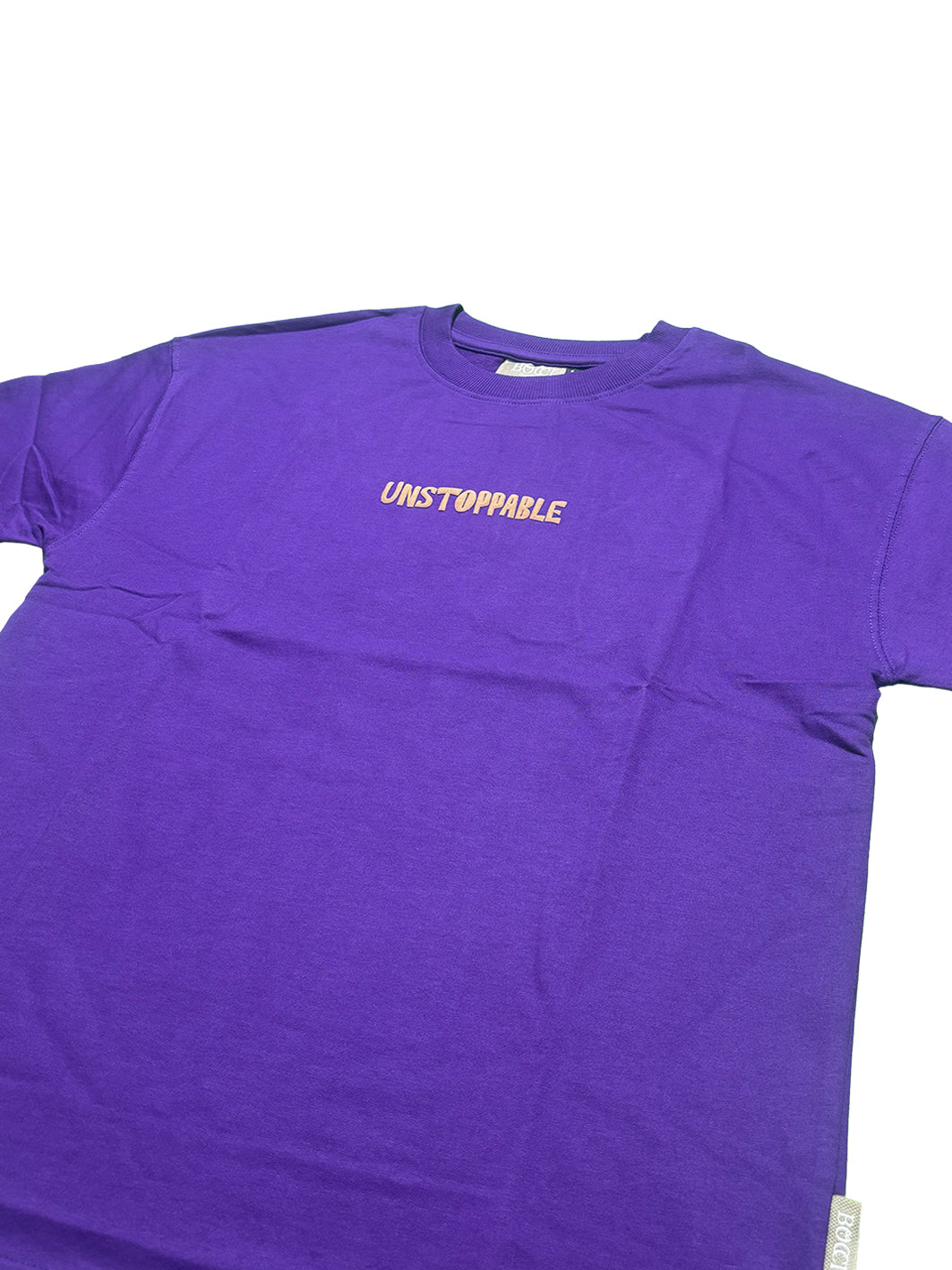 Men Oversized Red Back Printed - T-shirt [ Unstoppable ]