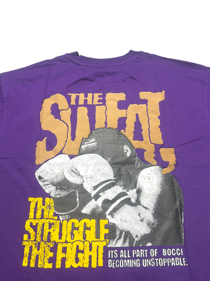 Men Oversized Red Back Printed - T-shirt [ Unstoppable ]