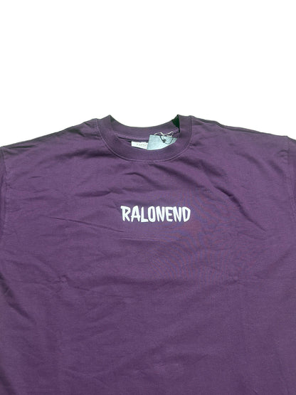 Chinese Violet - Oversized Back Printed T-shirt [ RALONEND ]