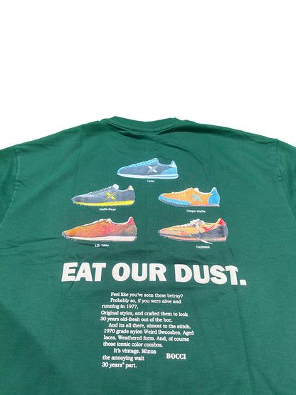 Oversized Men Back Printed T-shirt [ DUST ] Dark Spring Green