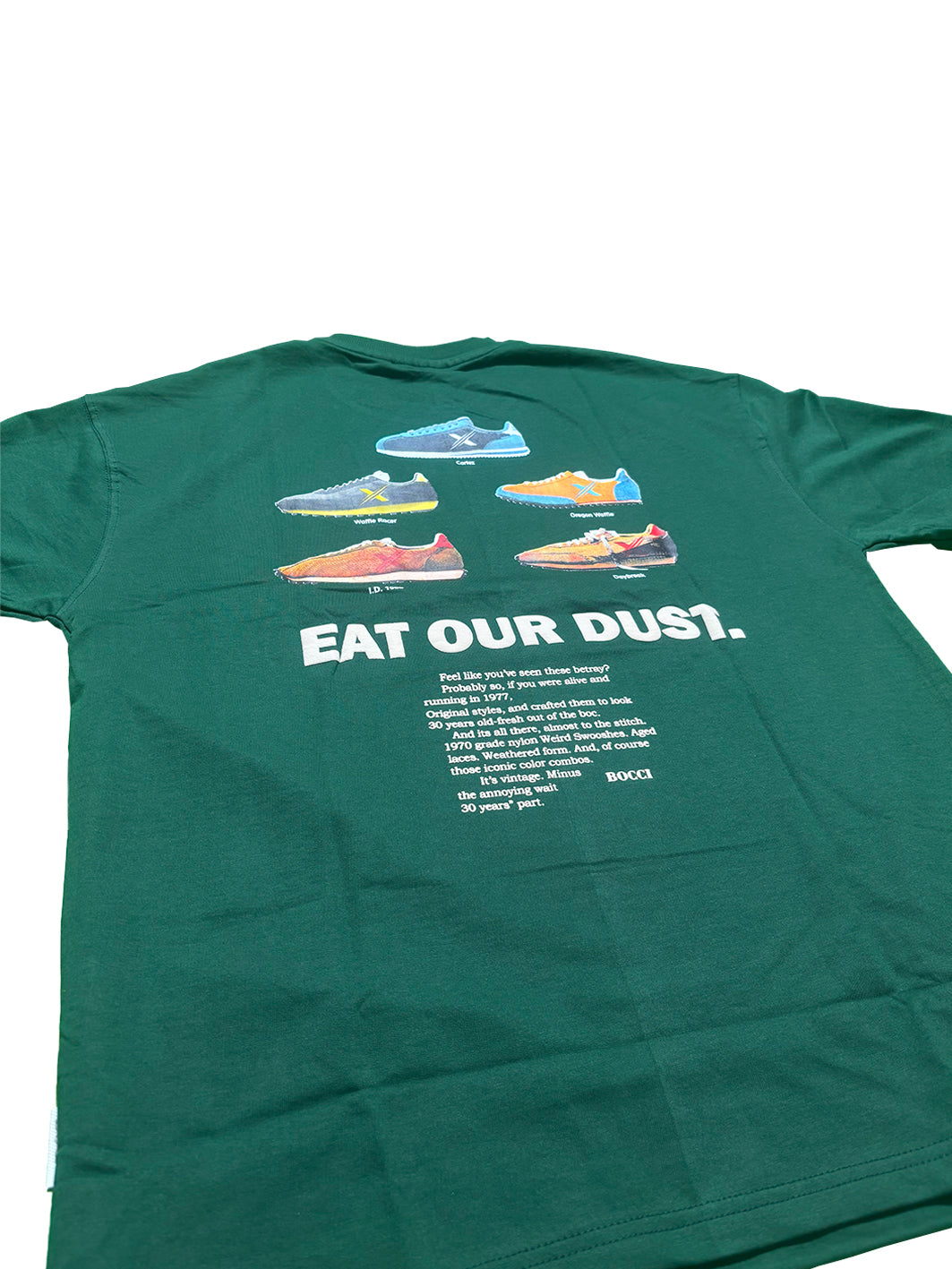 Oversized Men Back Printed T-shirt [ DUST ] Dark Spring Green