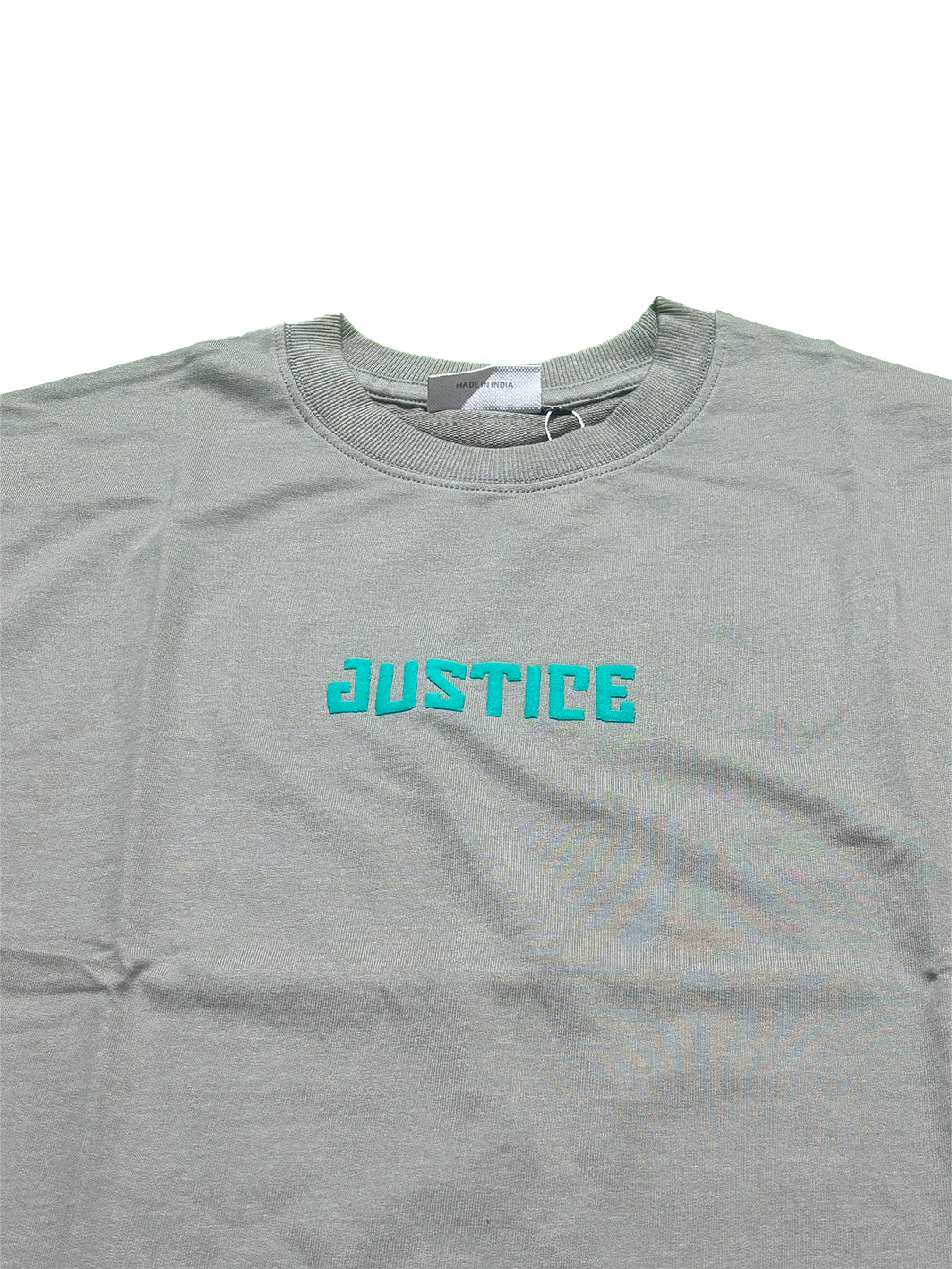 Green - Oversized  Men Back Printed T-shirt [ JUSTICE ]