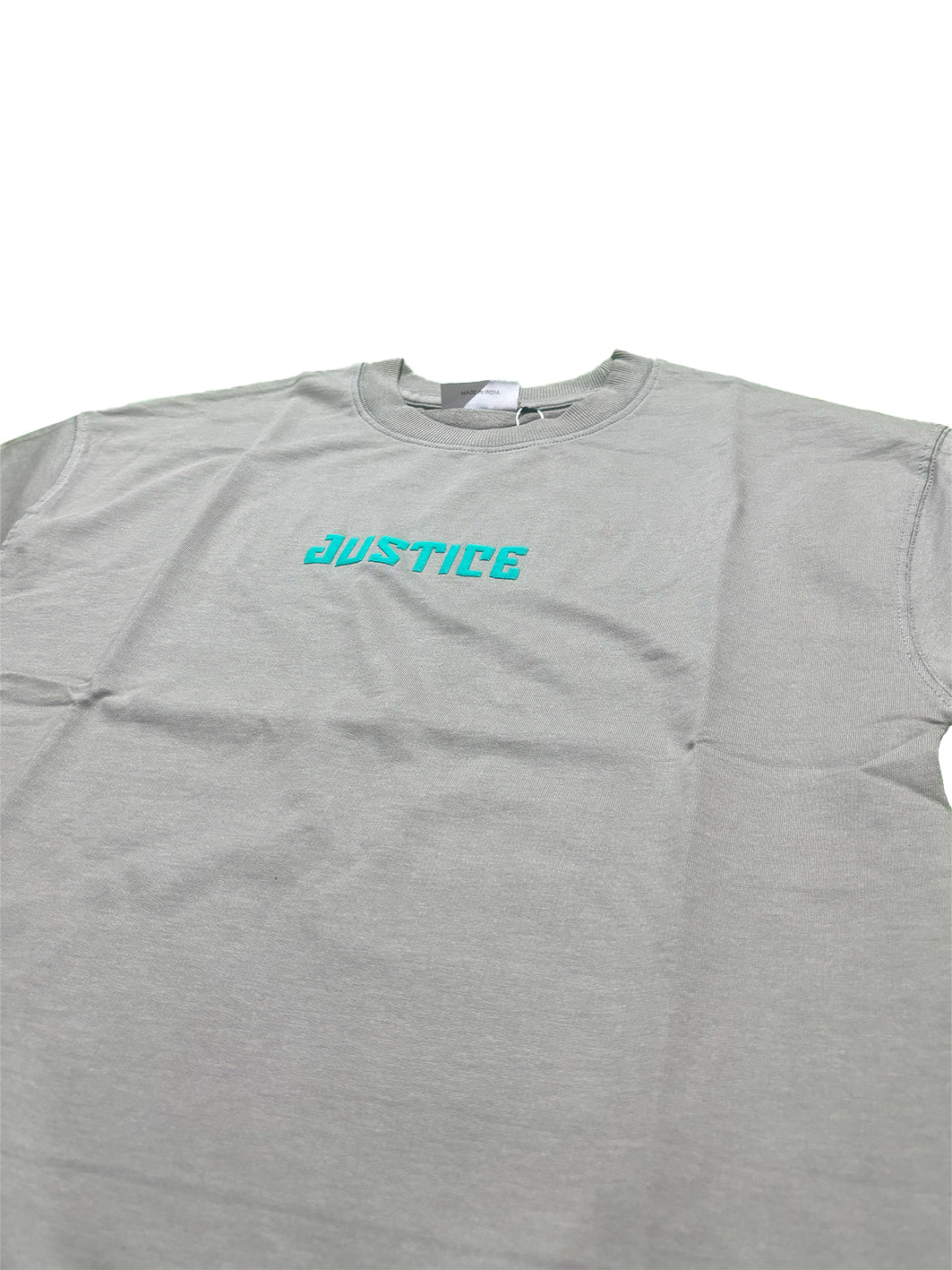 Green - Oversized  Men Back Printed T-shirt [ JUSTICE ]