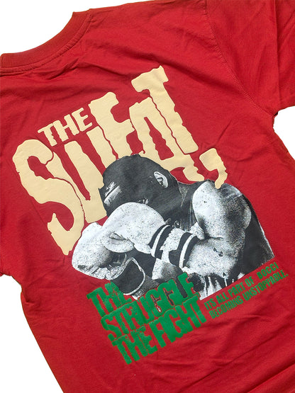 Men Oversized Red Back Printed - T-shirt [ Unstoppable ]