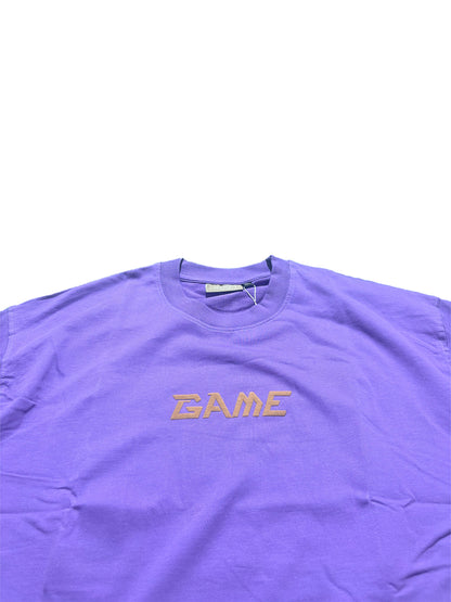 Oversized Men Back Printed T-Shirt [ GAME ] Carmine Red