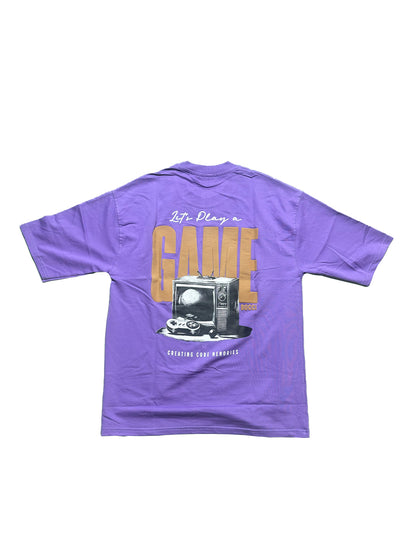 Oversized Men Back Printed T-Shirt [ GAME ] Carmine Red