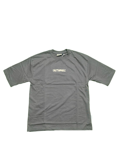 Men Oversized Red Back Printed - T-shirt [ Unstoppable ]