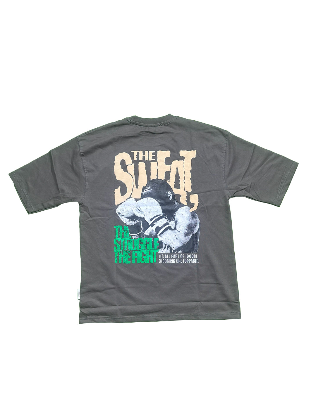 Men Oversized Red Back Printed - T-shirt [ Unstoppable ]