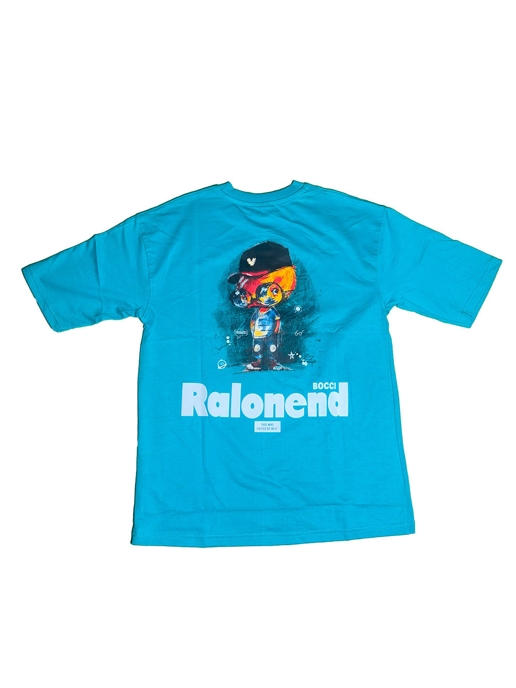 Chinese Violet - Oversized Back Printed T-shirt [ RALONEND ]