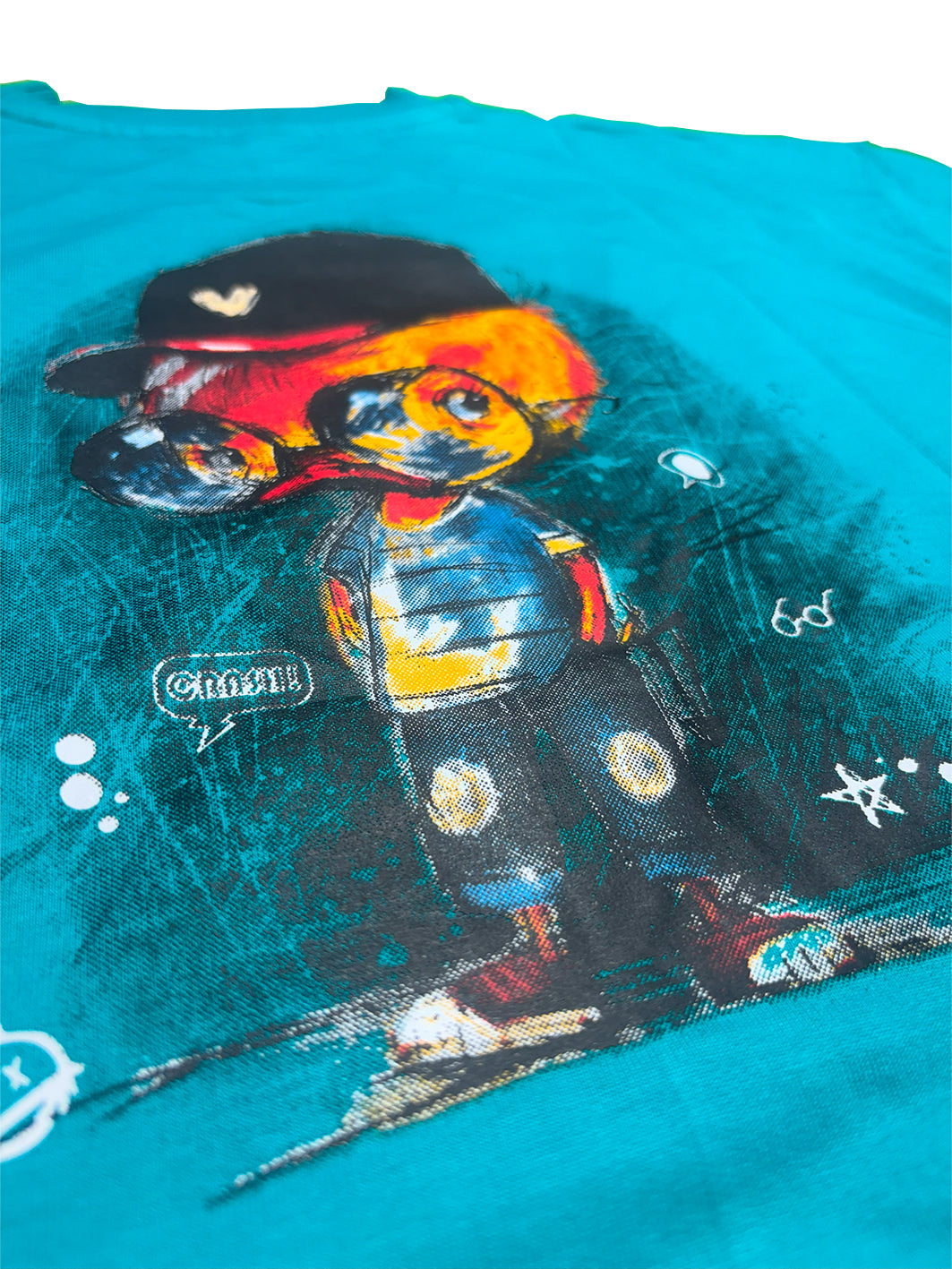 Chinese Violet - Oversized Back Printed T-shirt [ RALONEND ]