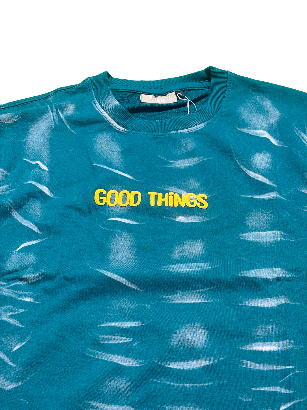 Men Oversized T-shirt Back Printed [ GOOD THINGS ] Vivid Burgundy