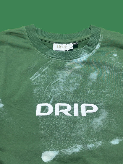 Men Oversized Back Printed T-shirt [ DRIP ] Cerulean Blue drip