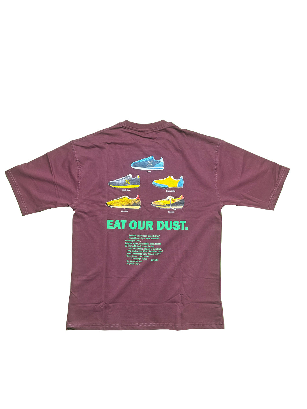 Oversized Men Back Printed T-shirt [ DUST ] Dark Spring Green