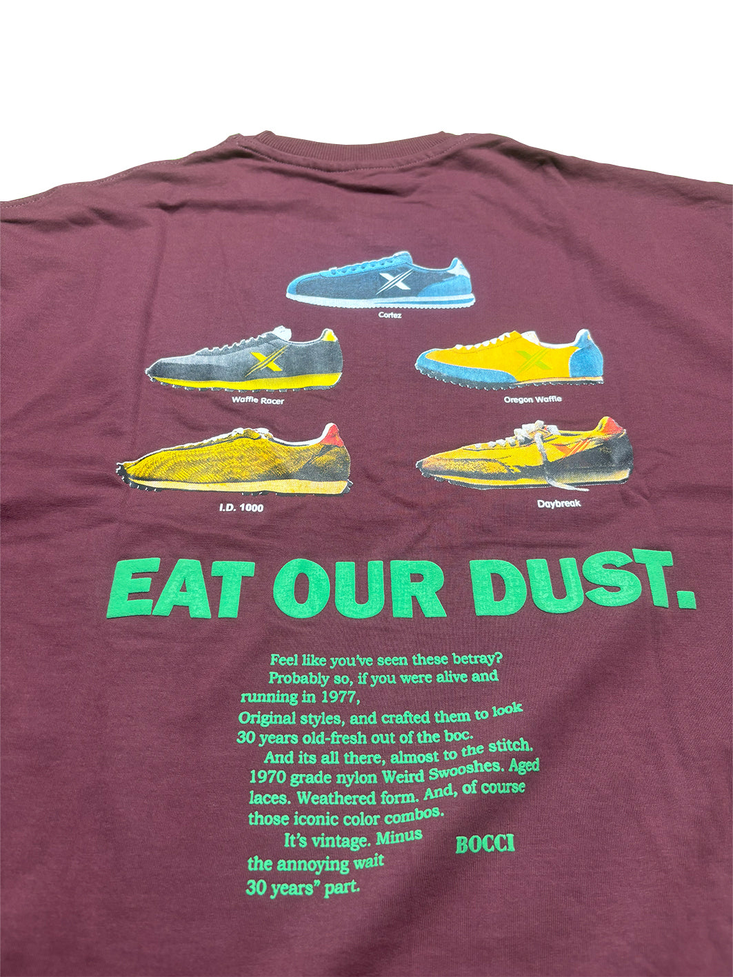 Oversized Men Back Printed T-shirt [ DUST ] Dark Spring Green