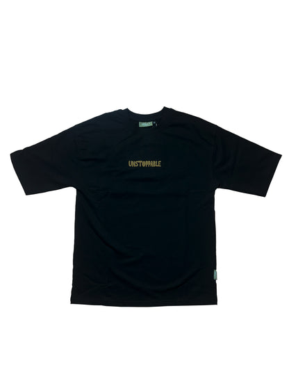 Men Oversized Red Back Printed - T-shirt [ Unstoppable ]