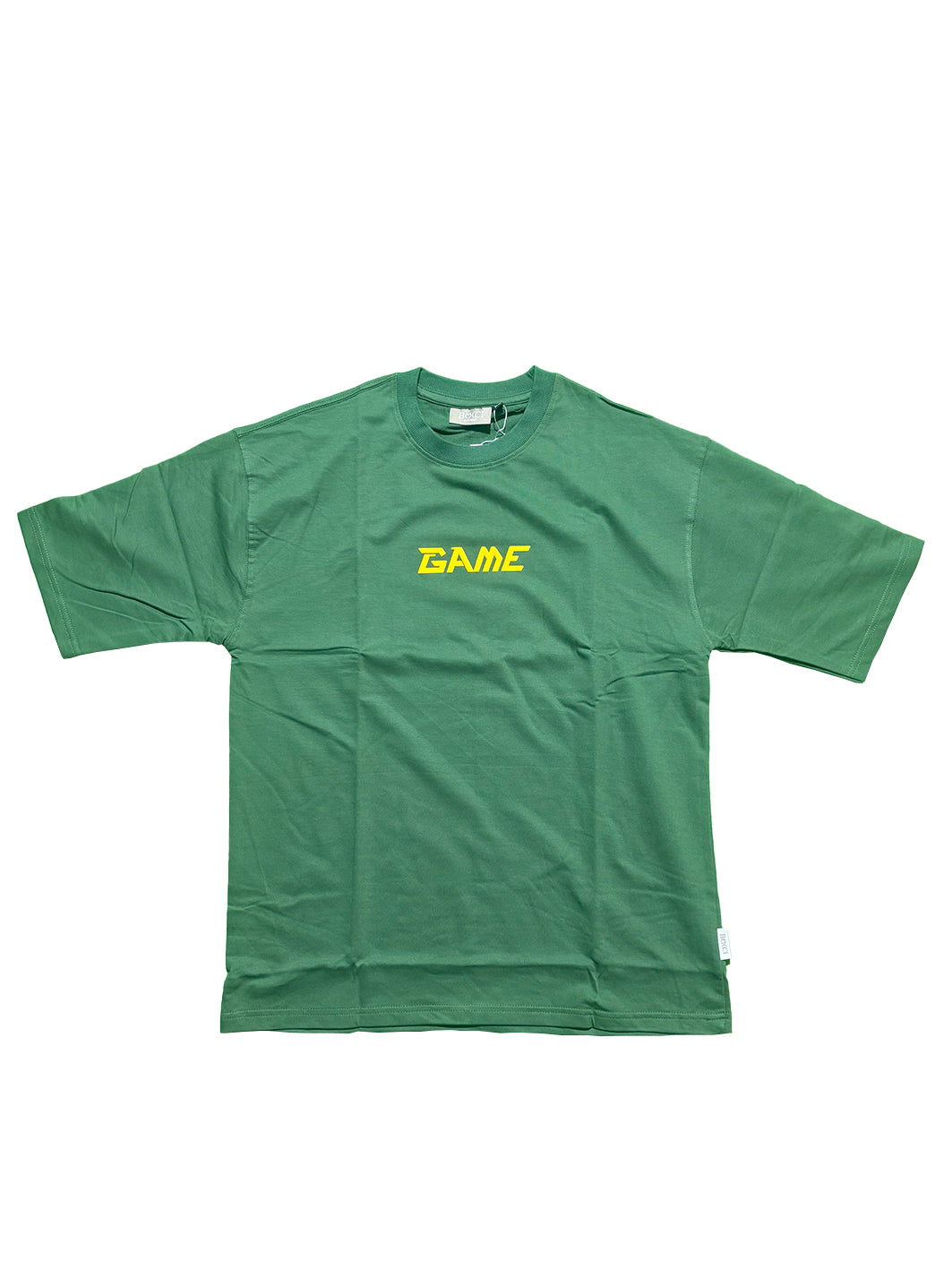 Oversized Men Back Printed T-Shirt [ GAME ] Carmine Red