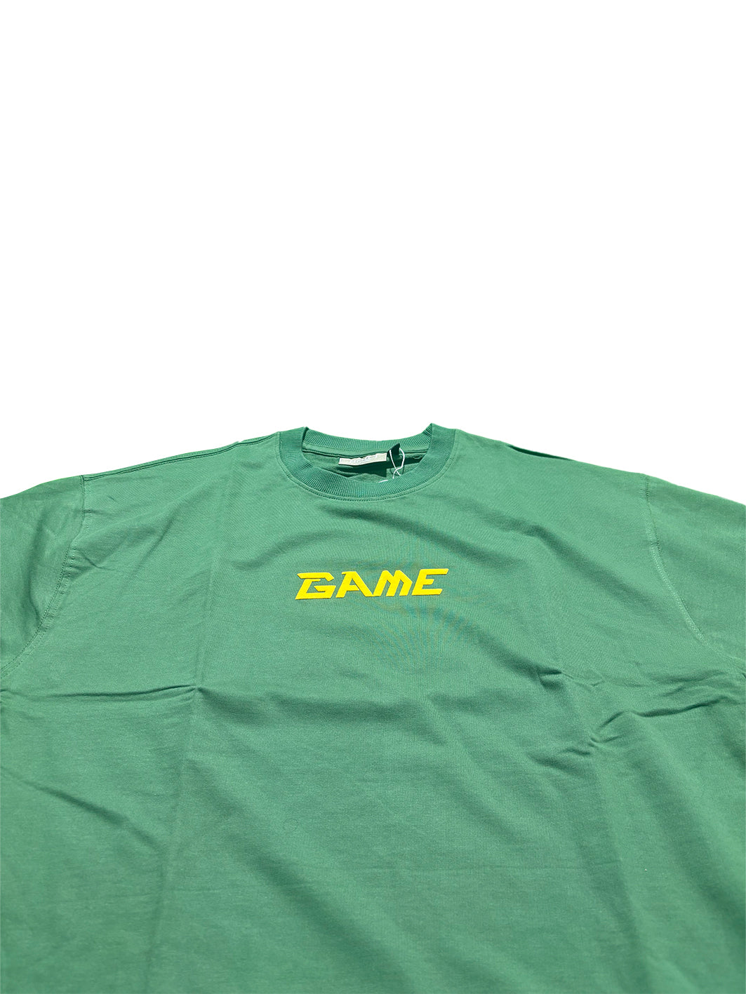 Oversized Men Back Printed T-Shirt [ GAME ] Carmine Red