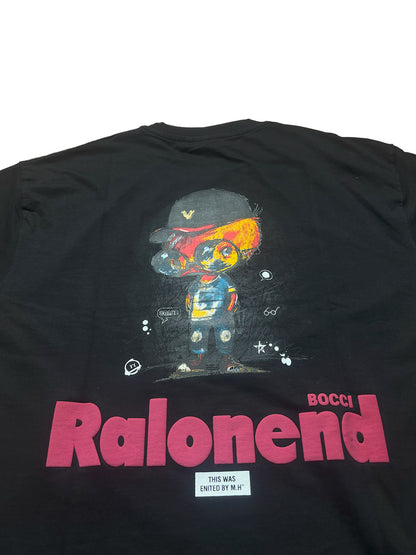 Chinese Violet - Oversized Back Printed T-shirt [ RALONEND ]