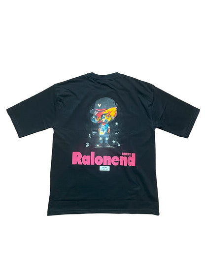 Chinese Violet - Oversized Back Printed T-shirt [ RALONEND ]